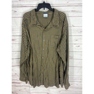Columbia Cornell Woods Flannel Long Sleeve Shirt AT1523 Brown Blue Plaid Men 3XT